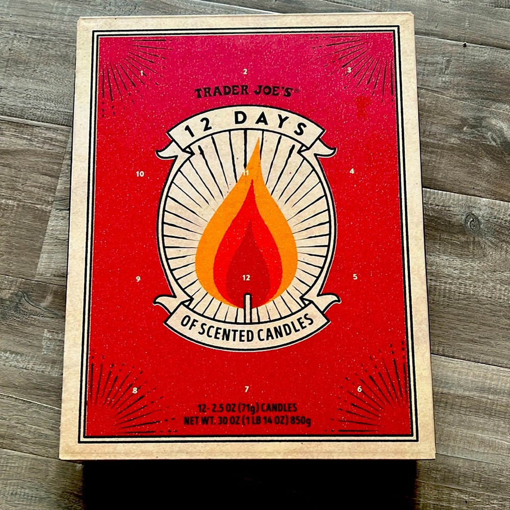 Trader Joes 12 days of Christmas candles